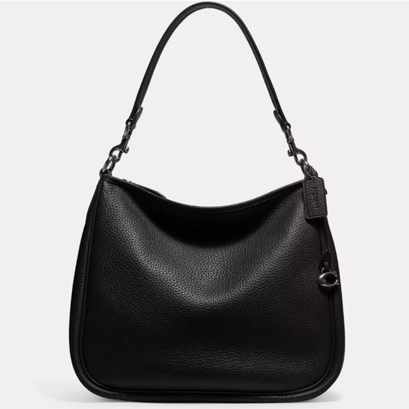 NEW COACH CARY SOFT PEBBLE LEATHER WOMENS BAG BLACK - Picture 1 of 16